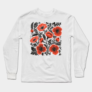 Lino Cut Flowers Long Sleeve T-Shirt